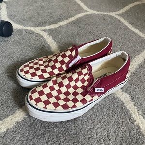 red checkered vans size 7!